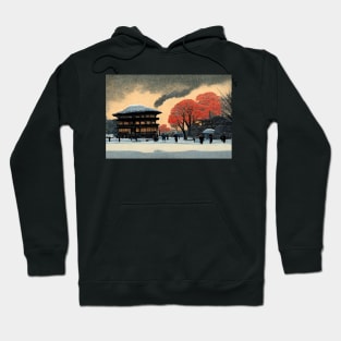 Winter Evening in Hiroshima Hoodie